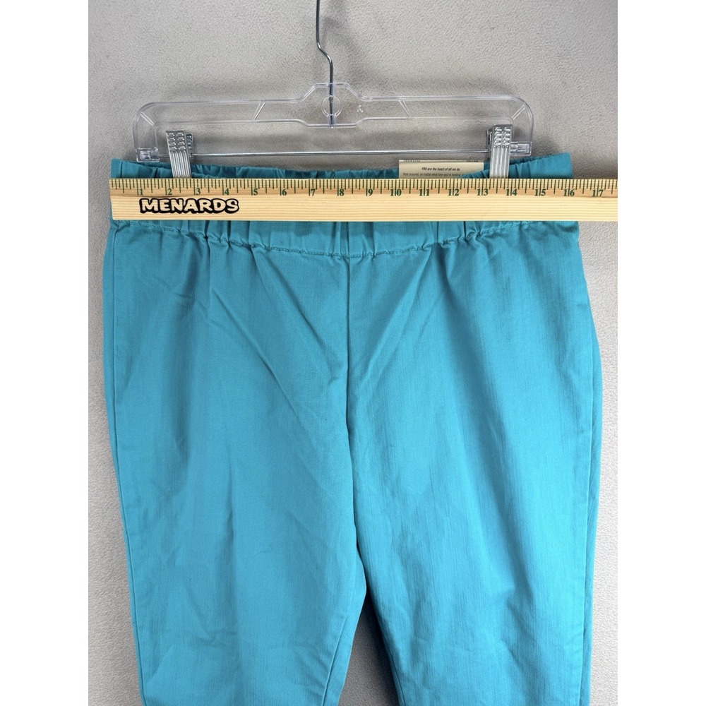 Soft Surroundings Women's Petite Sz L Teal Metro Ankle 4 Way Stretch‎ Pants NWT - Picture 4 of 9